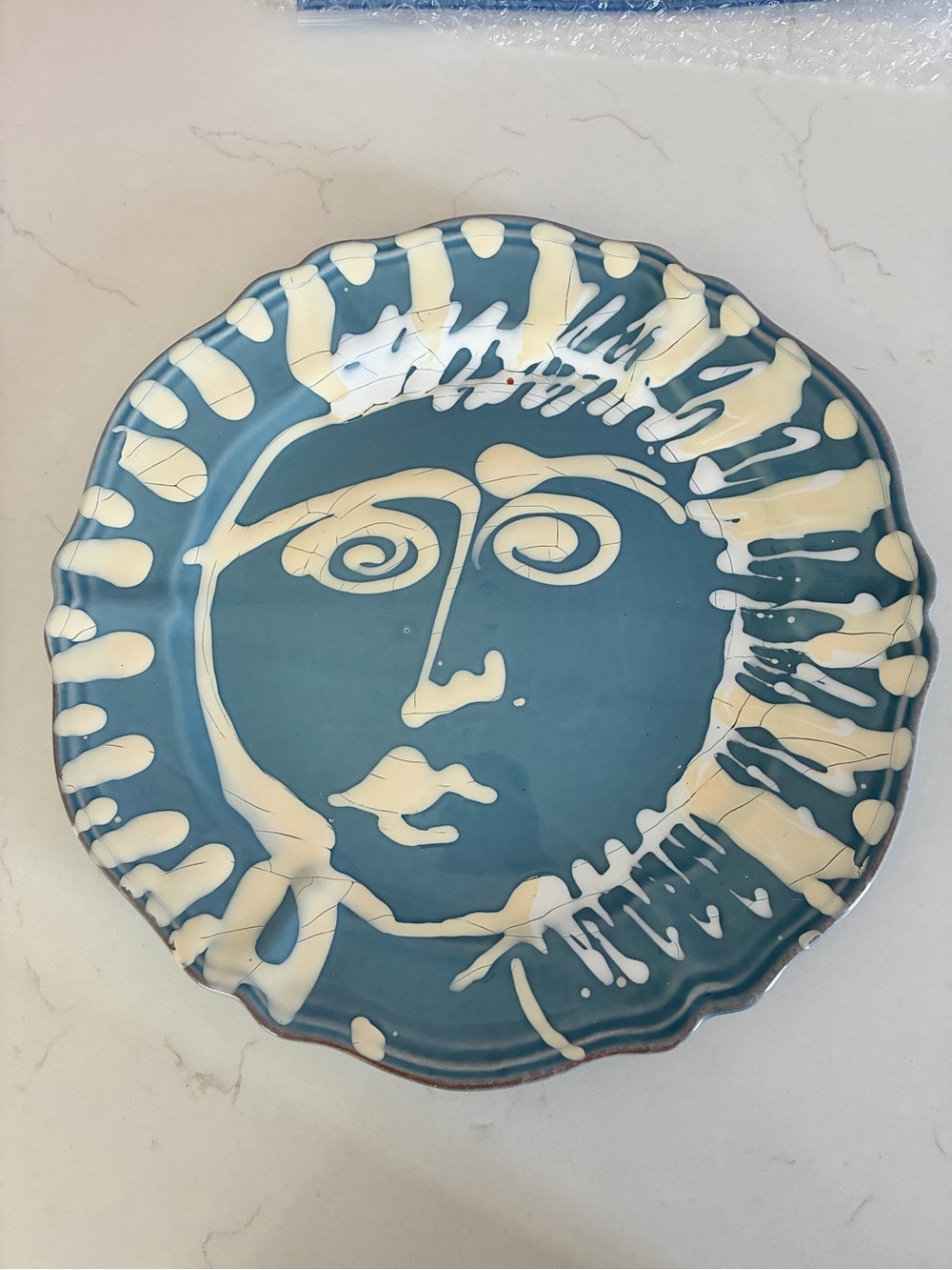 Nicola Fasano Italy Hand Painted Abigails Pablo Collection Face Plate Picasso